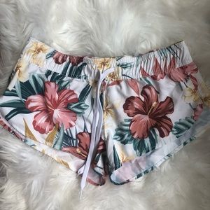 Rip curl Floral Drawstring Swim Shorts XS